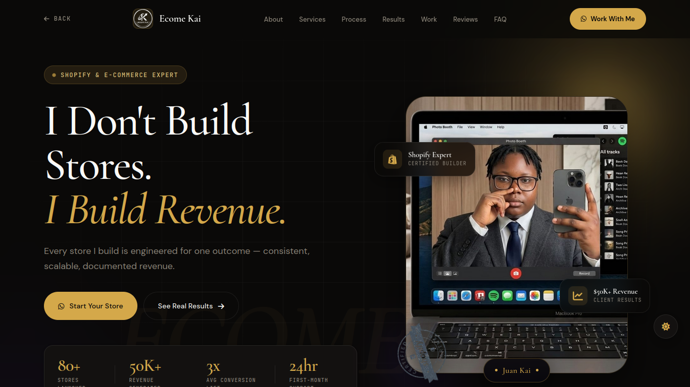 Ecome Kai Brand Website