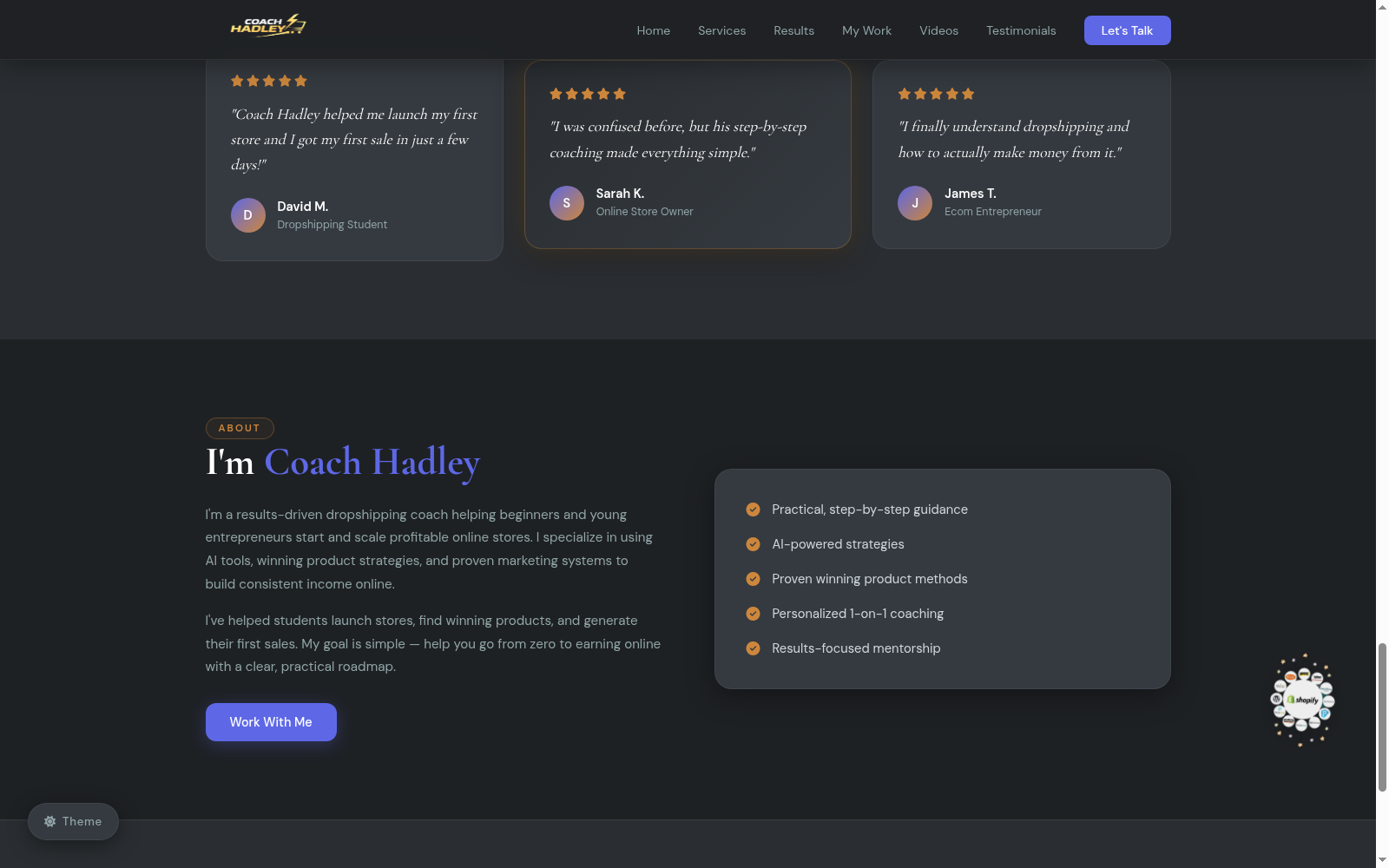 Coach Hadley work gallery