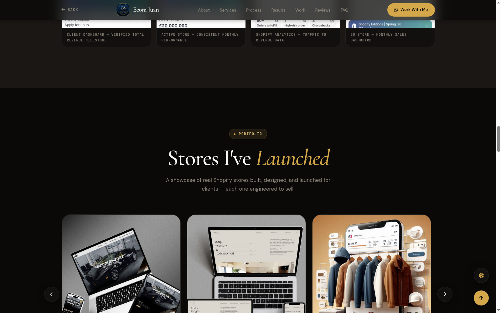 Ecome Kai portfolio section