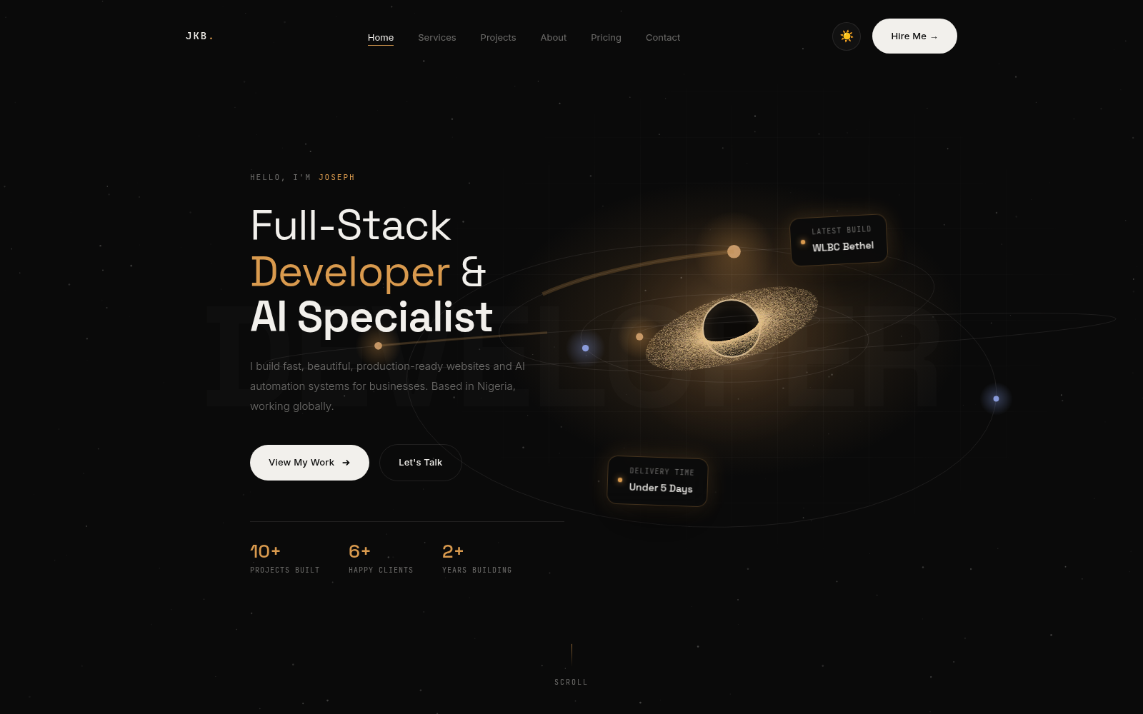 JKB Global homepage